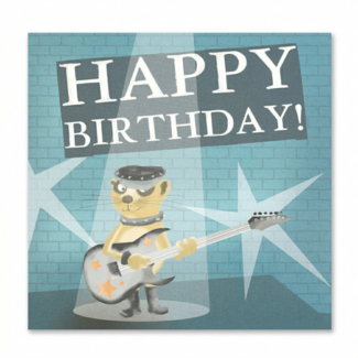Depesche Kaart - Happy birthday, rocker - Pop-up, licht & muziek - 026A.
