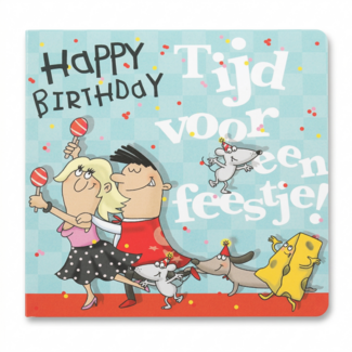 Depesche Kaart - Happy birthday, tijd voor een feestje! - Pop-up, licht & muziek - 037A.