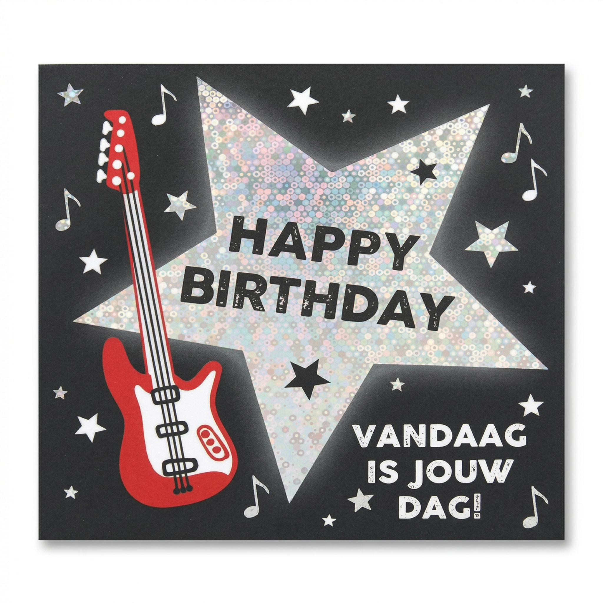 Kaart - Pop-up, licht & muziek - Happy Birthday, vandaag is jouw dag - 017A.