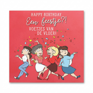 Depesche Kaart - Happy birthday, voetjes van de vloer - Pop-up, licht & muziek - 021A.