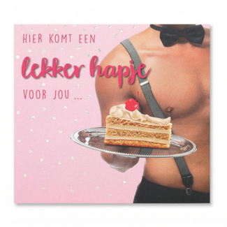 Depesche Kaart - Hier komt een lekker hapje voor jou - Pop-up, licht & muziek - 033A.
