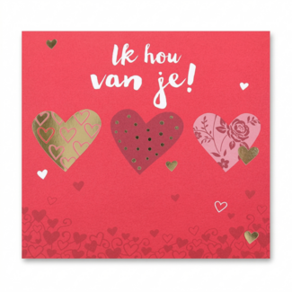 Depesche Kaart - Pop-up, licht & muziek - Ik hou van je! - 054A.