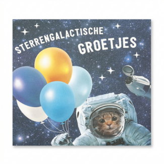 Depesche Kaart - Sterrengalactische groetjes - Pop-up, licht & muziek - 027A.