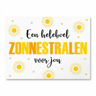 Artige Kaart - Een heleboel zonnestralen voor jou - Eyecandy - EC50-F