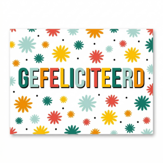 Artige Kaart - Gefeliciteerd - Eyecandy - EC26 -D