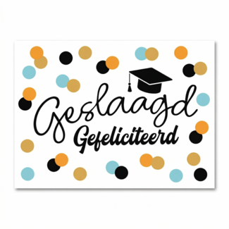 Artige Kaart - Geslaagd, gefeliciteerd - Eyecandy - EC38- G