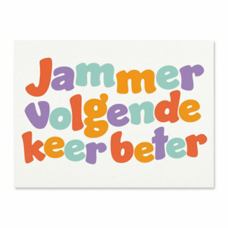 Artige Kaart - Jammer, volgende keer beter - Eyecandy - EC35-E