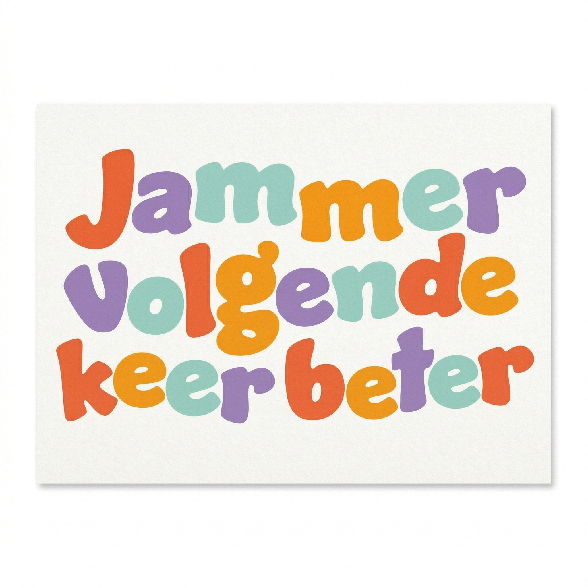 Kaart - Artige - Eyecandy - Jammer, volgende keer beter - EC35-E