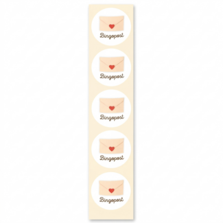 De blije luiaard Stickers - Bingopost - Rond - 4cm - 100st. - DBLS057