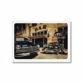 Paperclip Kaart - Photo factory - Born to be wild! - MBA.6003