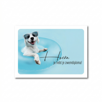 Paperclip Kaart - Photo factory - Hoera je hebt je zwemdiploma - nr.38