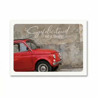 PaperClip Kaart - Gefeliciteerd met je rijbewijs! - Photo factory - MBE.6036
