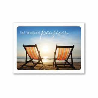 PaperClip Kaart - Yes! Eindelijk met pensioen - Photo factory - MBE.6050