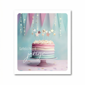 PaperClip Kaart - Gefeliciteerd jarige - Photo factory - VVE.6026