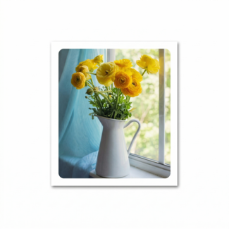 Paperclip Kaart - Photo factory - Bloemen in vaas - nr.29