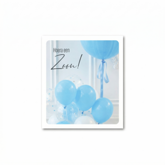PaperClip Kaart - Hoera een zoon! - Photo factory - VVE.6058