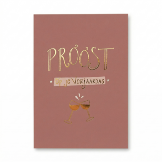 Paperclip Kaart - Words Up - Proost op je verjaardag - GBE.0006