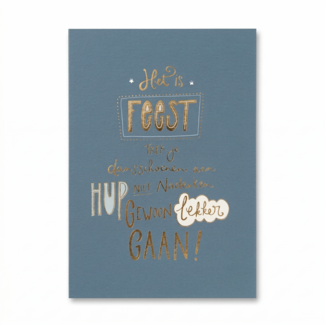 Paperclip Kaart - Words Up - Het is feest - GBE.0011