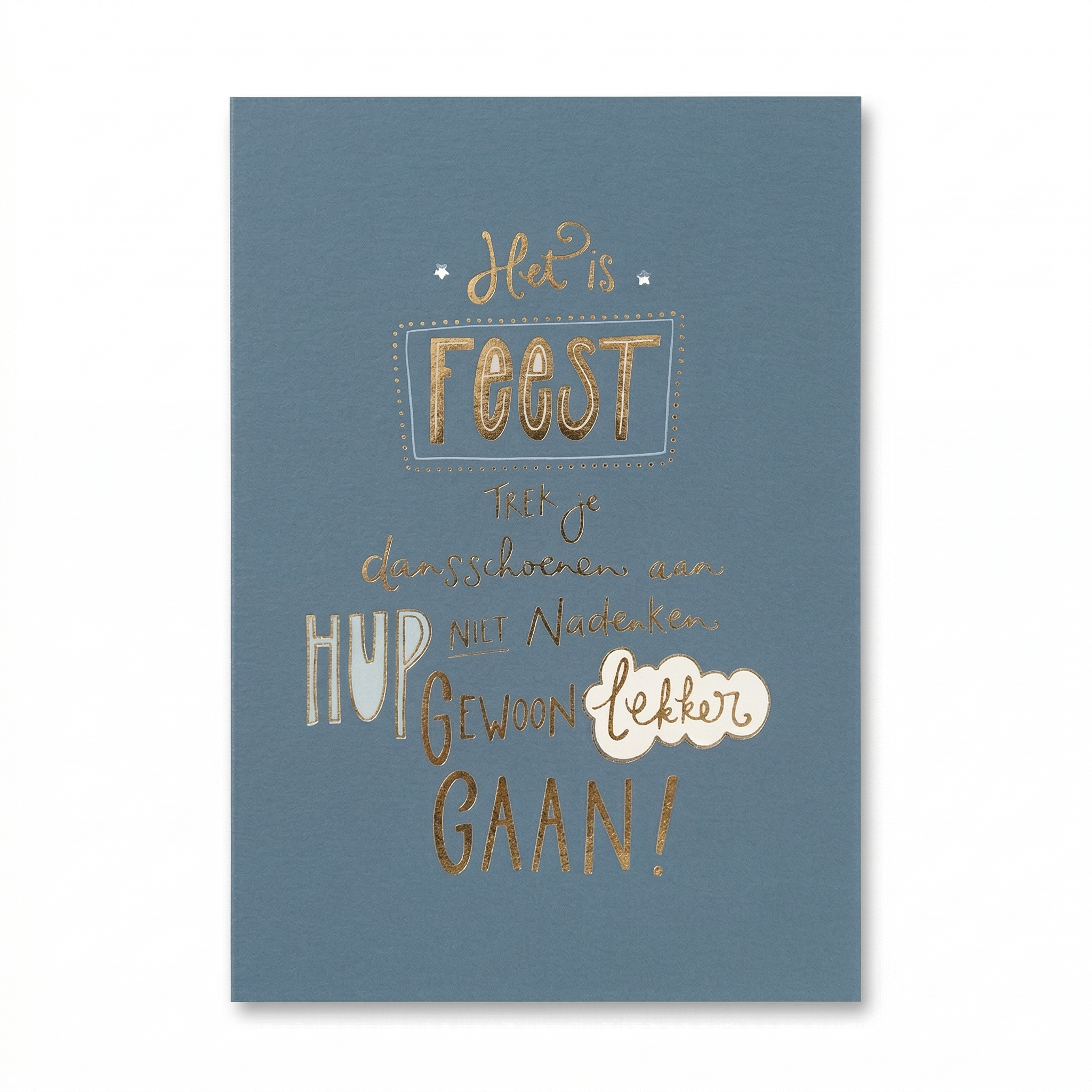 Kaart - Words up - Het is feest - GBE.0011