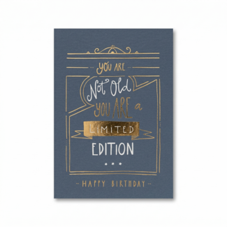 Paperclip Kaart - Words up - You are not old you are a limited edition - GBA.0009