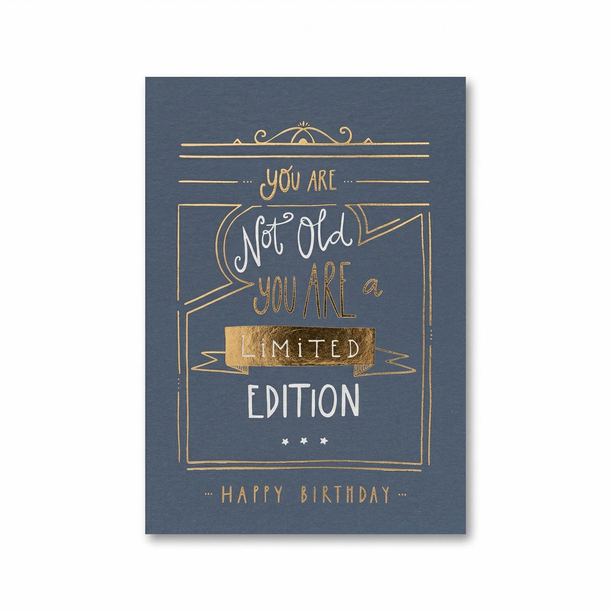 Kaart - Words up - You are not old you are a limited edition - GBA.0009