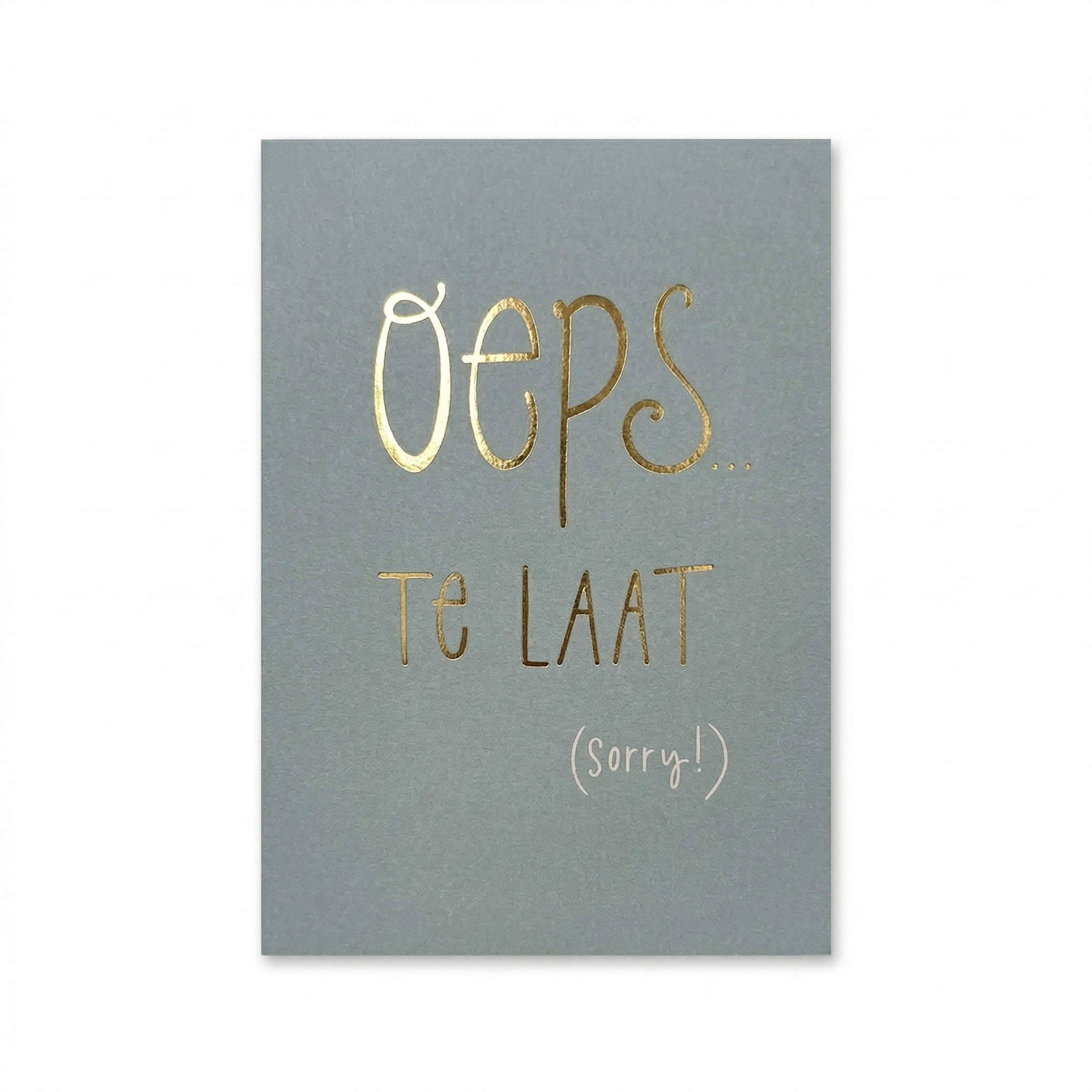 Kaart - Words up - Oeps... te laat - GBE.0013