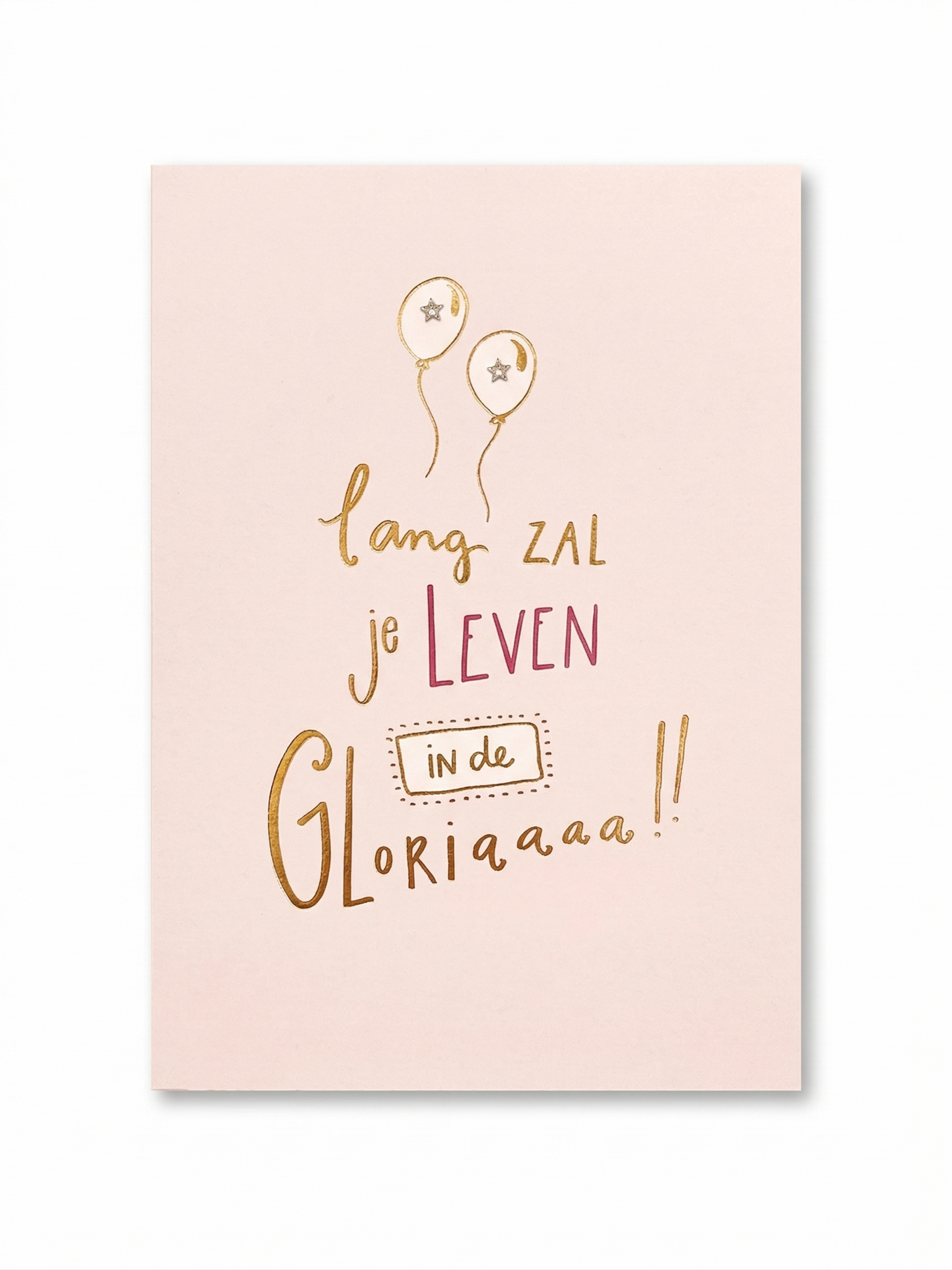 Kaart - Words up - Lang zal je leven in de gloriaaaa! - GBE.0016