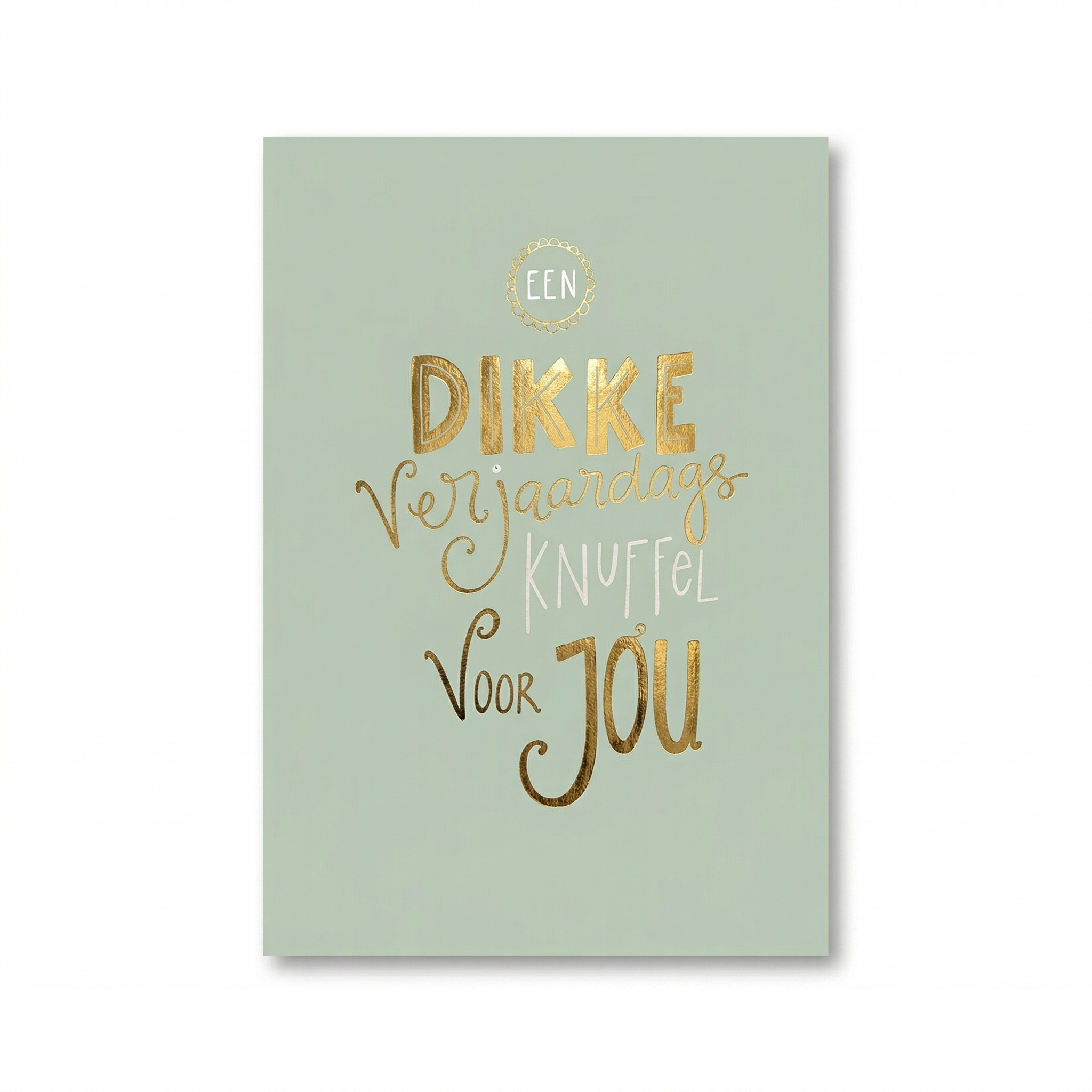 Kaart - Words up - Een dikke verjaardags knuffel voor jou - GBE.0015