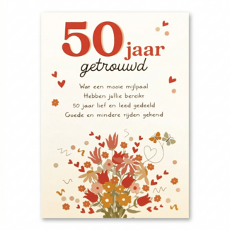 Artige Kaart - Artige - Intense - 50 jaar getrouwd - TE014-D