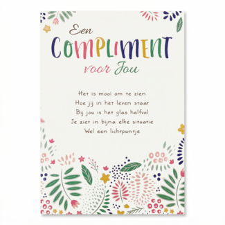 Artige Kaart - Artige - Intense - Een compliment voor jou - TE009-D