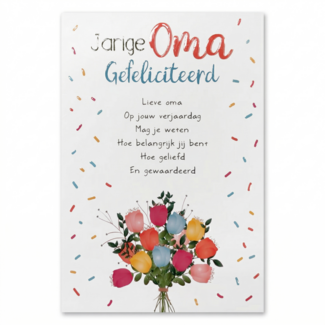 Artige Kaart - Artige - Intense - Jarige oma gefeliciteerd - TE035-C