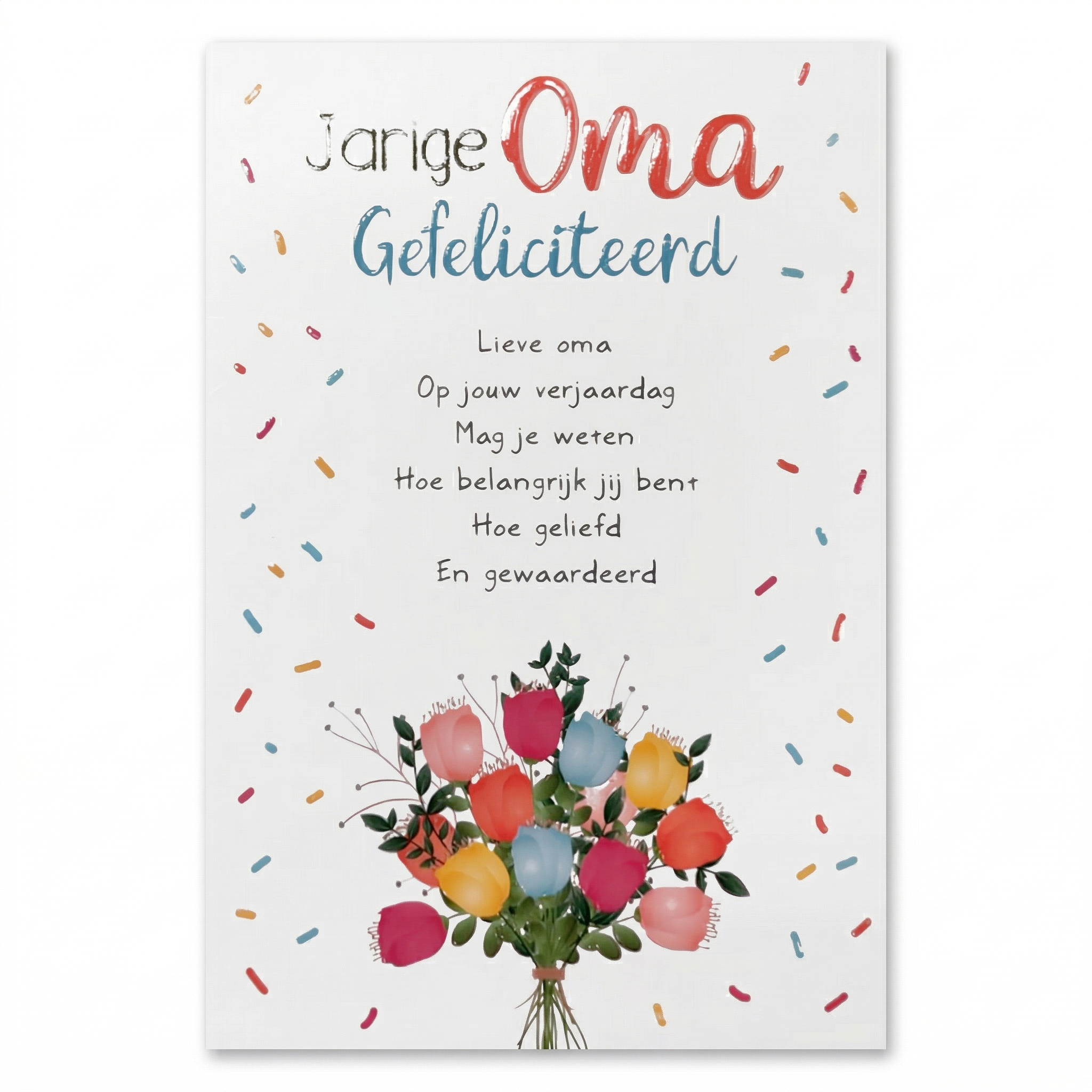 Kaart - Artige - Intense - Jarige oma gefeliciteerd - TE035-C