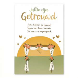 Artige Kaart - Jullie zijn getrouwd - Intense - TE012-C