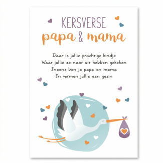 Artige Kaart - Artige - Intense - Kersverse papa & mama - TE003-C