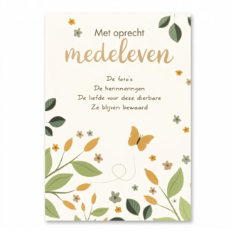 Artige Kaart - Artige - Intense - Met oprecht medeleven - TE062-C