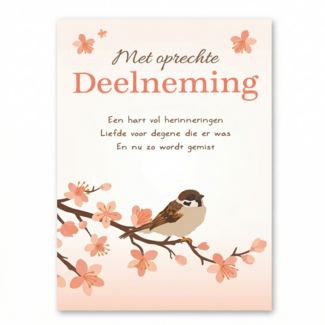 Artige Kaart - Artige - Intense - Met oprechte deelneming - TE060-C