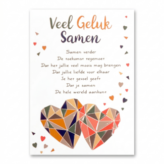 Artige Kaart - Artige - Intense - Veel geluk samen - TE010-C