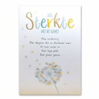 Artige Kaart - Artige - Intense - Veel sterkte met het gemis - TE063-B