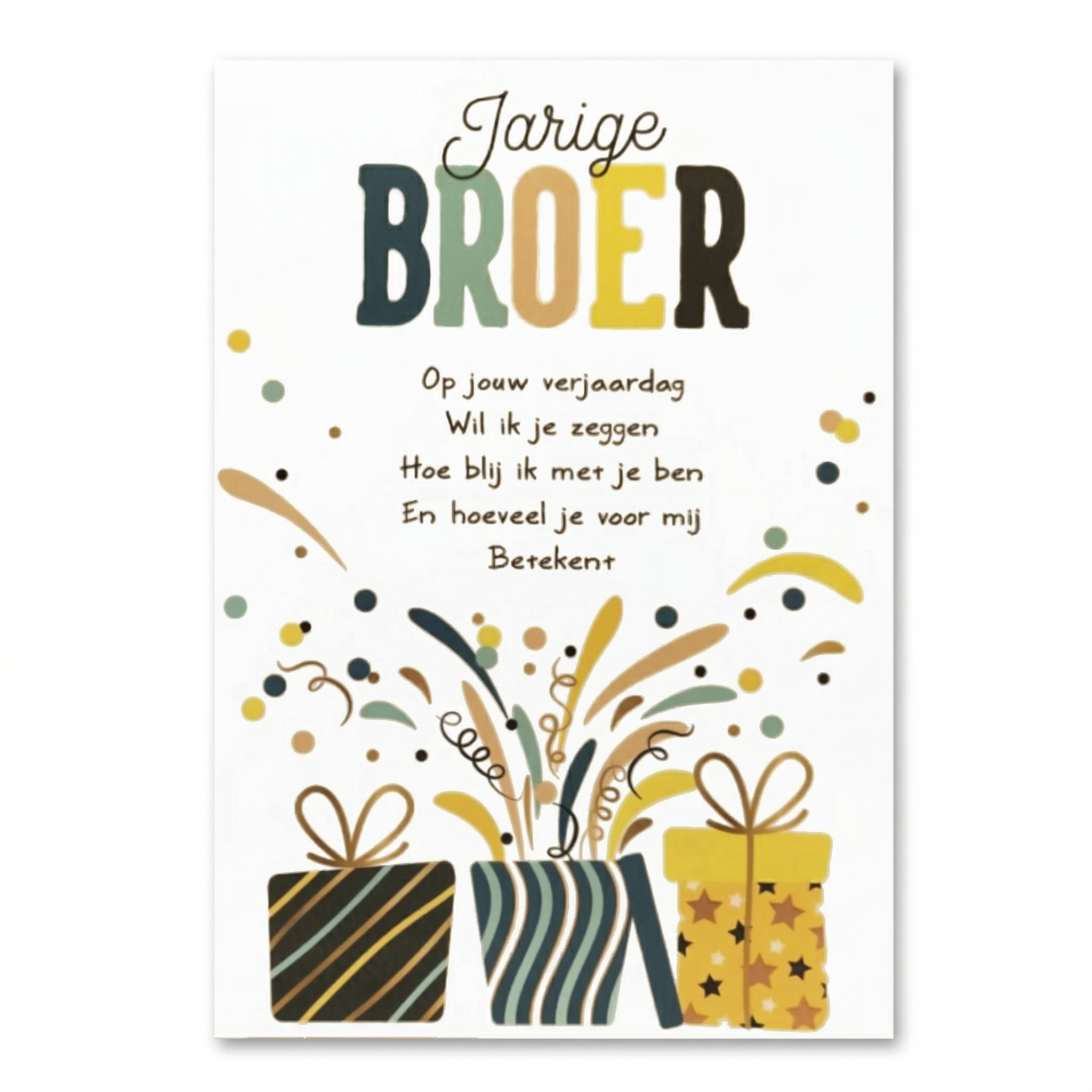 Kaart - Intense - Jarige broer - TE045-E