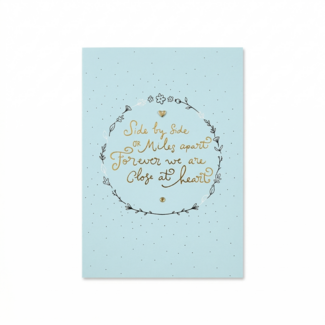 Paperclip Kaart - Words up - Side by side or miles apart - GBA.0023