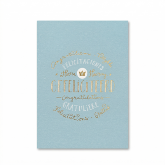 Paperclip Kaart - Words up - Gefeliciteerd - GBE.0020