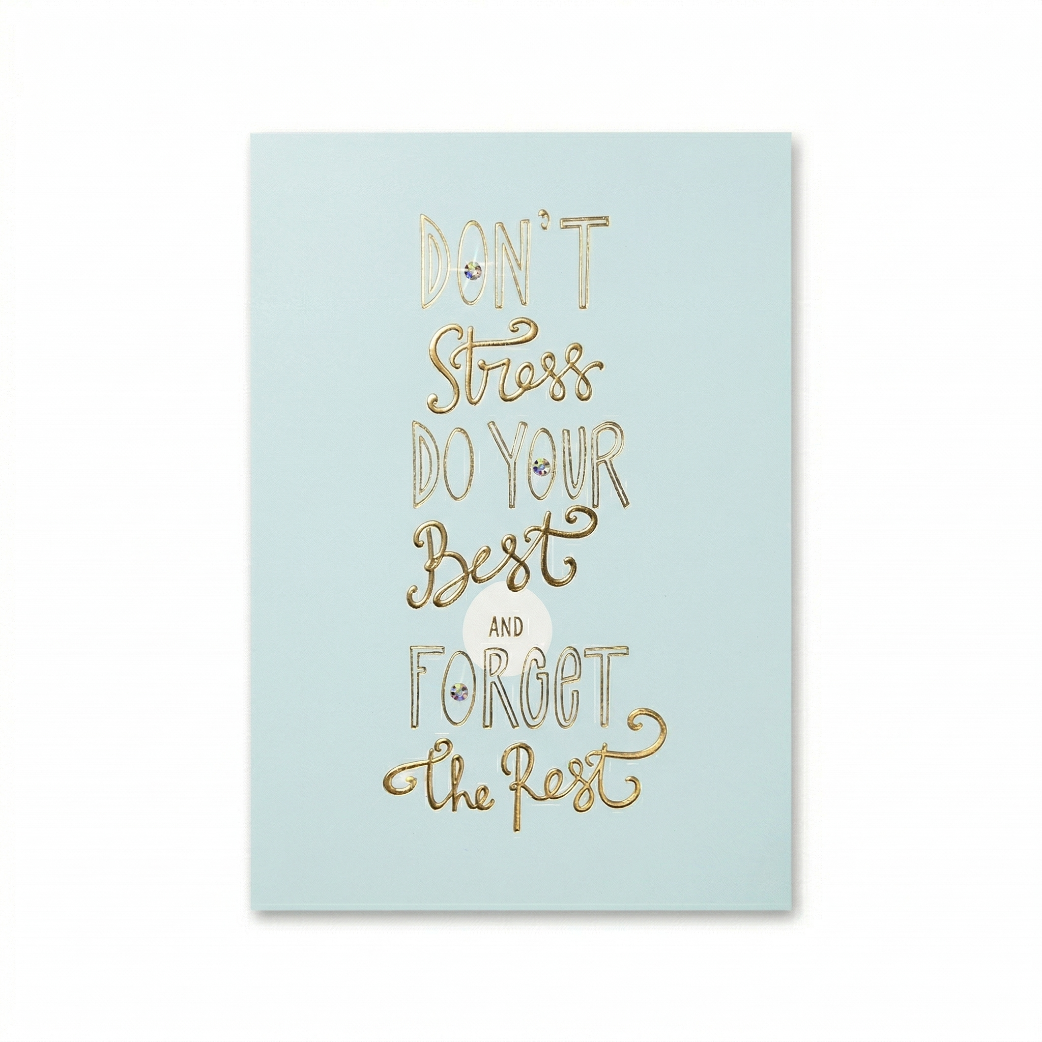 Kaart - Words up - Don't stress do your best - GBA.0025