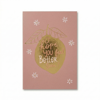 Paperclip Kaart - Words up - I hope you feel better soon! - GBA.0033