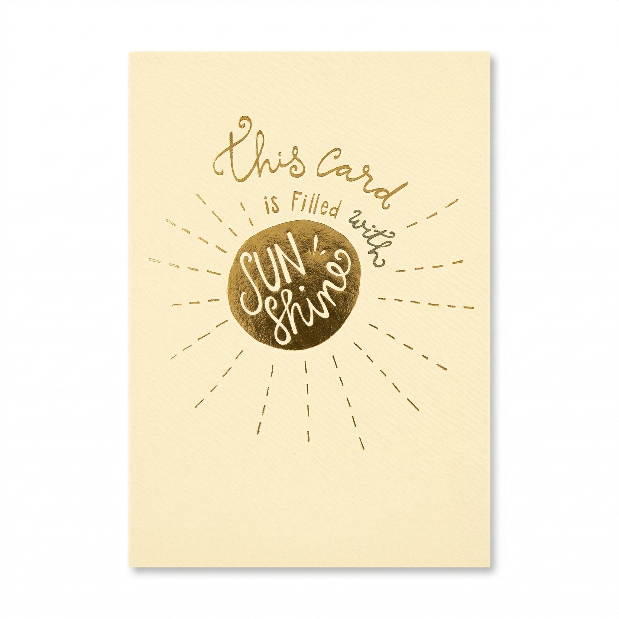 Kaart - Words up - This card is fulled with sunshine - GBA.0035