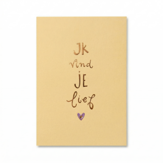 Paperclip Kaart - Words up - Ik vind je lief - GBE.0038