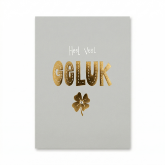 Paperclip Kaart - Words up - Heel veel geluk - GBE.0039
