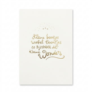 Paperclip Kaart - Words up - Kleine beentjes wiebel teentjes - GBE.0047