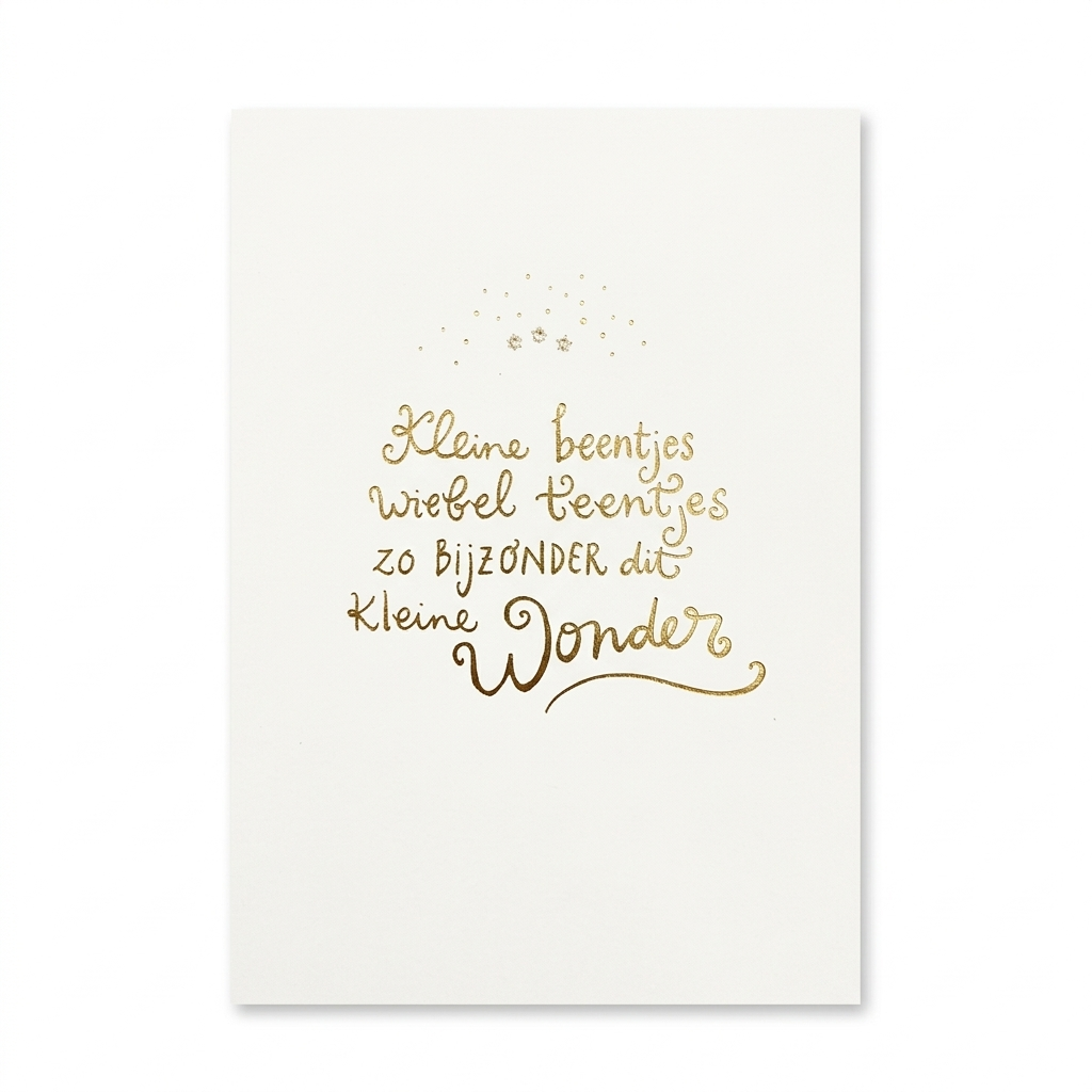 Kaart - Words up - Kleine beentjes wiebel teentjes - GBE.0047