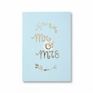 Paperclip Kaart - Words up - Mr & mrs - GBA.0045