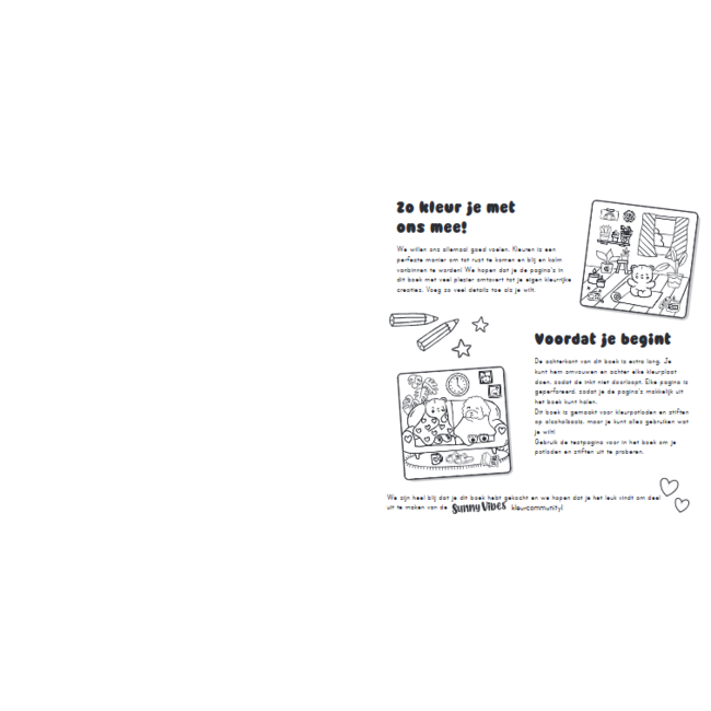 Lantaarn Boek - Kleurboek - Sunny vibes - Comfy & cosy - 1